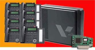 (image for) Vertical SBX 8 Phone Kit with Voice Mail - Click Image to Close